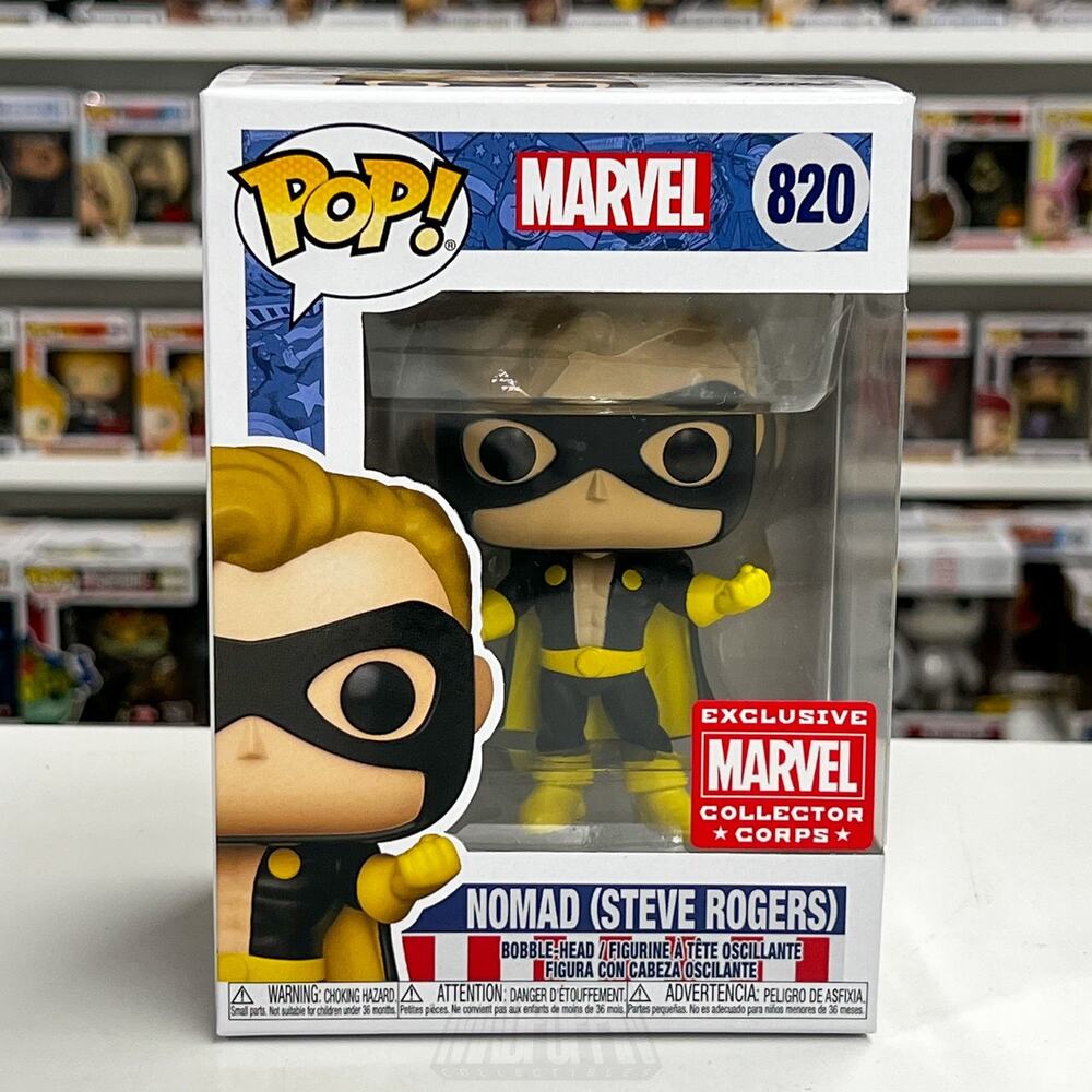 Funko Pop Marvel Collector Corps Nomad Steve Rogers 820 Captain America Figure